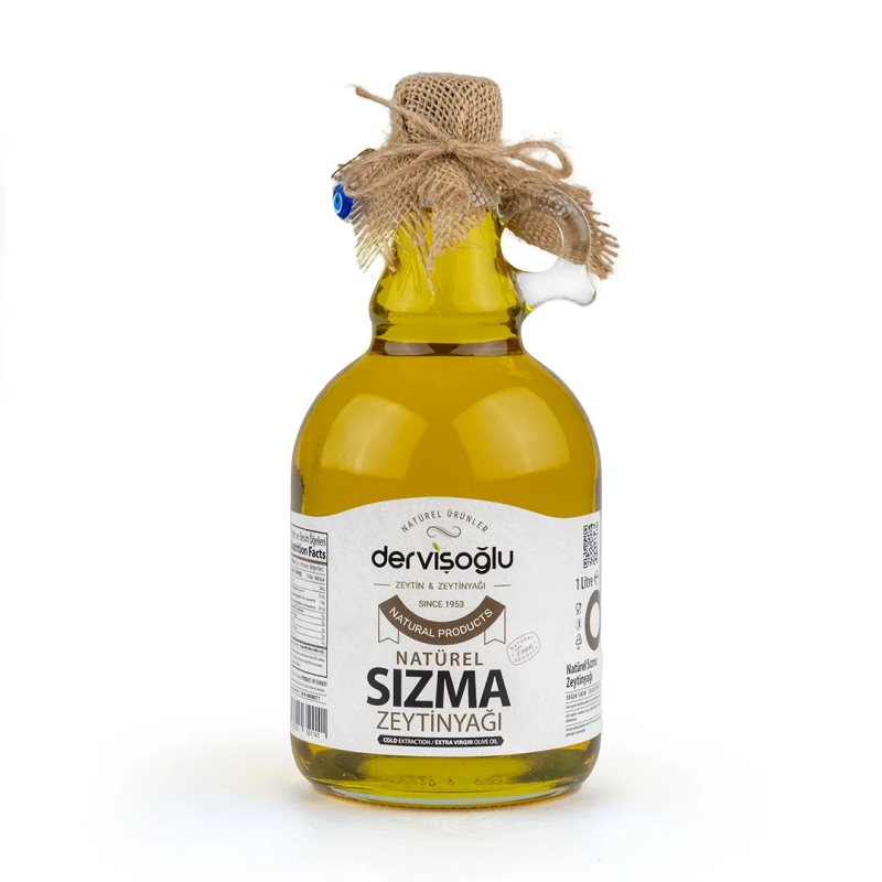 Dervişoğlu Zeytincilik Erken Hasat Soğuk Sıkım Sızma Zeytinyağı 1 Lt Cam